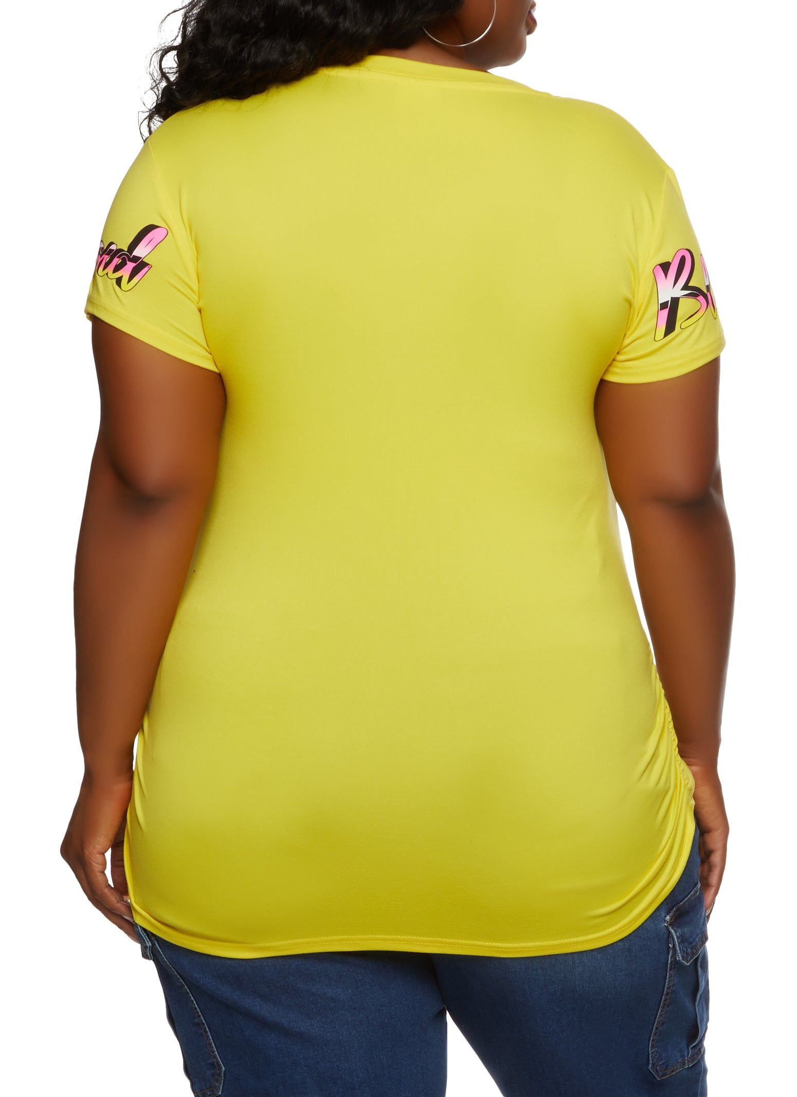 Plus Size Blessed Checkered Graphic Tee sold by Rainbow product image thumbnail 2