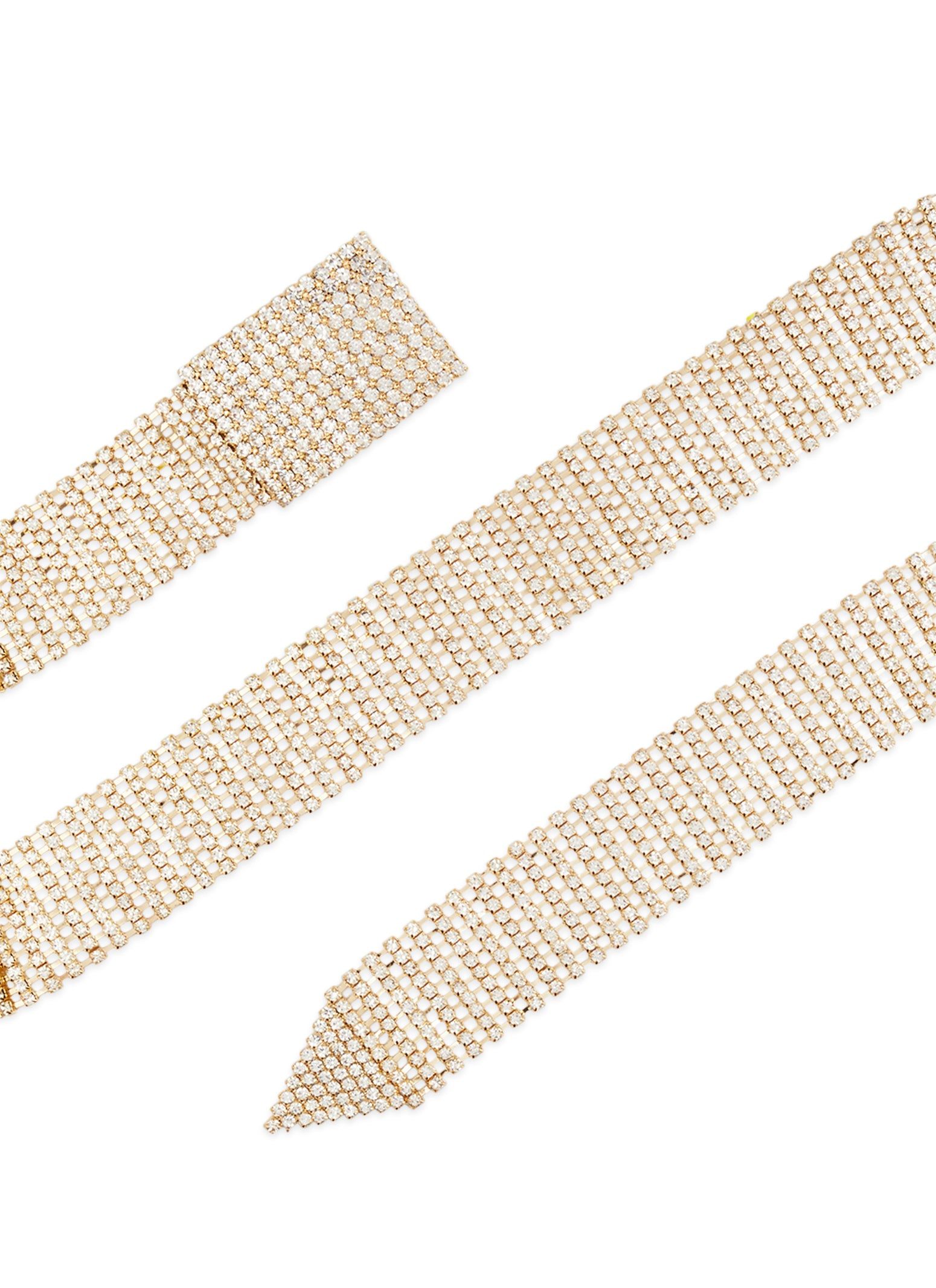 Square Buckle Rhinestone Studded Belt sold by Rainbow product image thumbnail 2