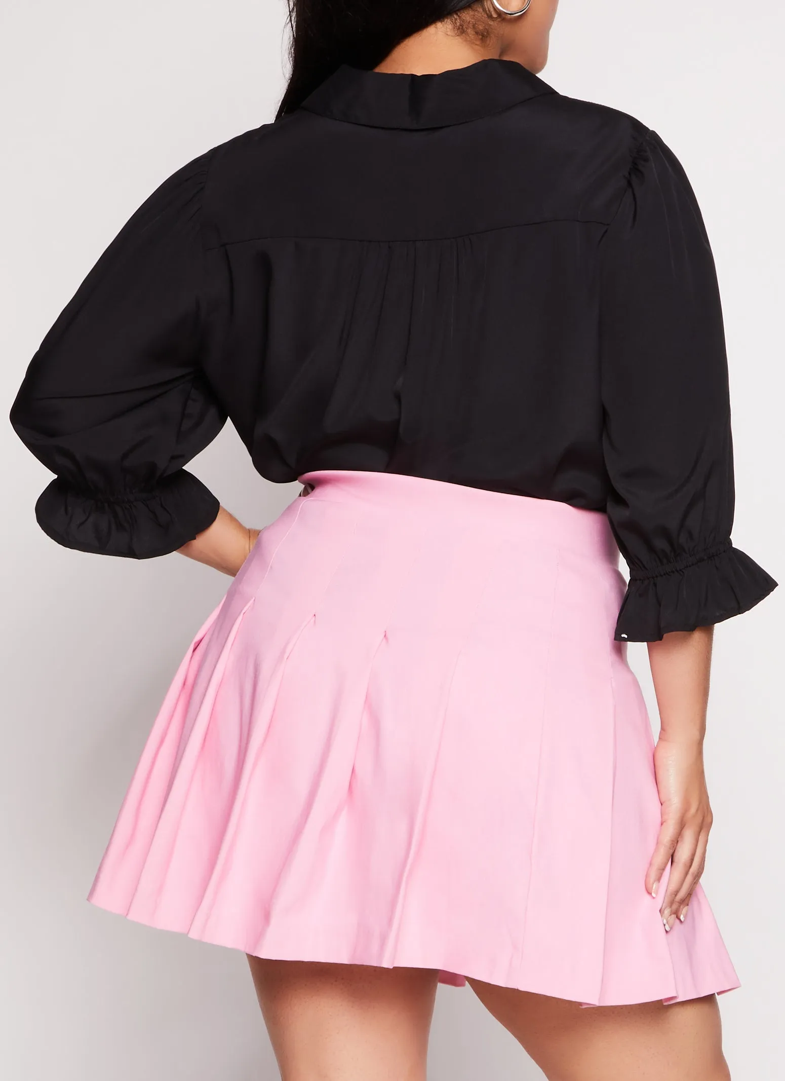 Plus Size Balloon Quarter Sleeve Shirt sold by Rainbow product image thumbnail 3