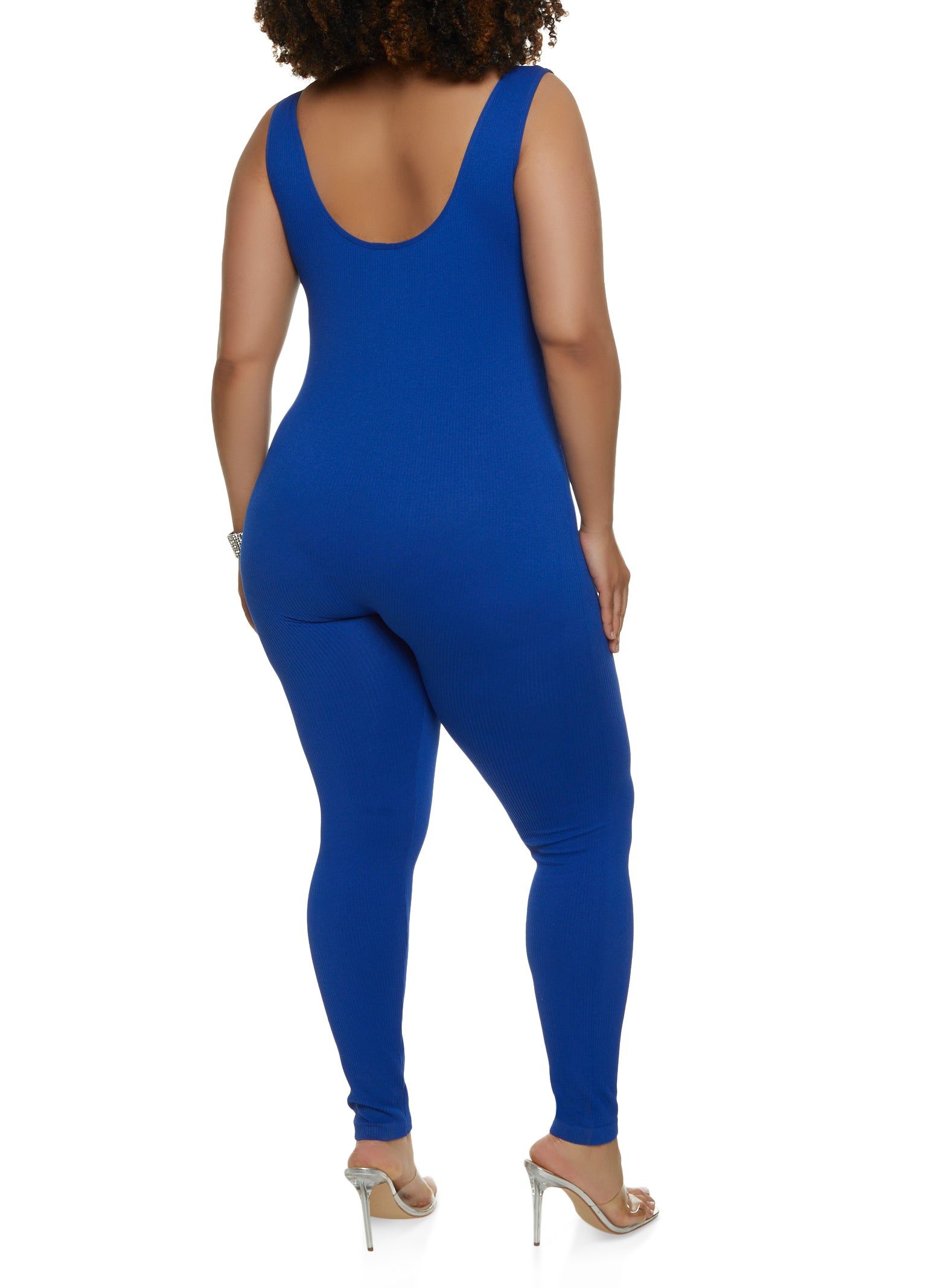 Plus Size Seamless Scoop Neck Catsuit sold by Rainbow product image thumbnail 2