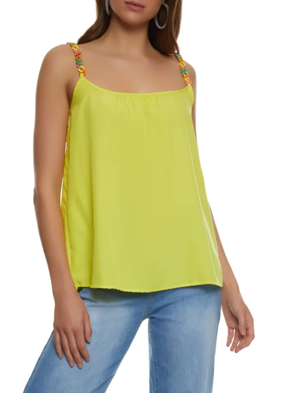 Chain Strap Camisole Top sold by Rainbow