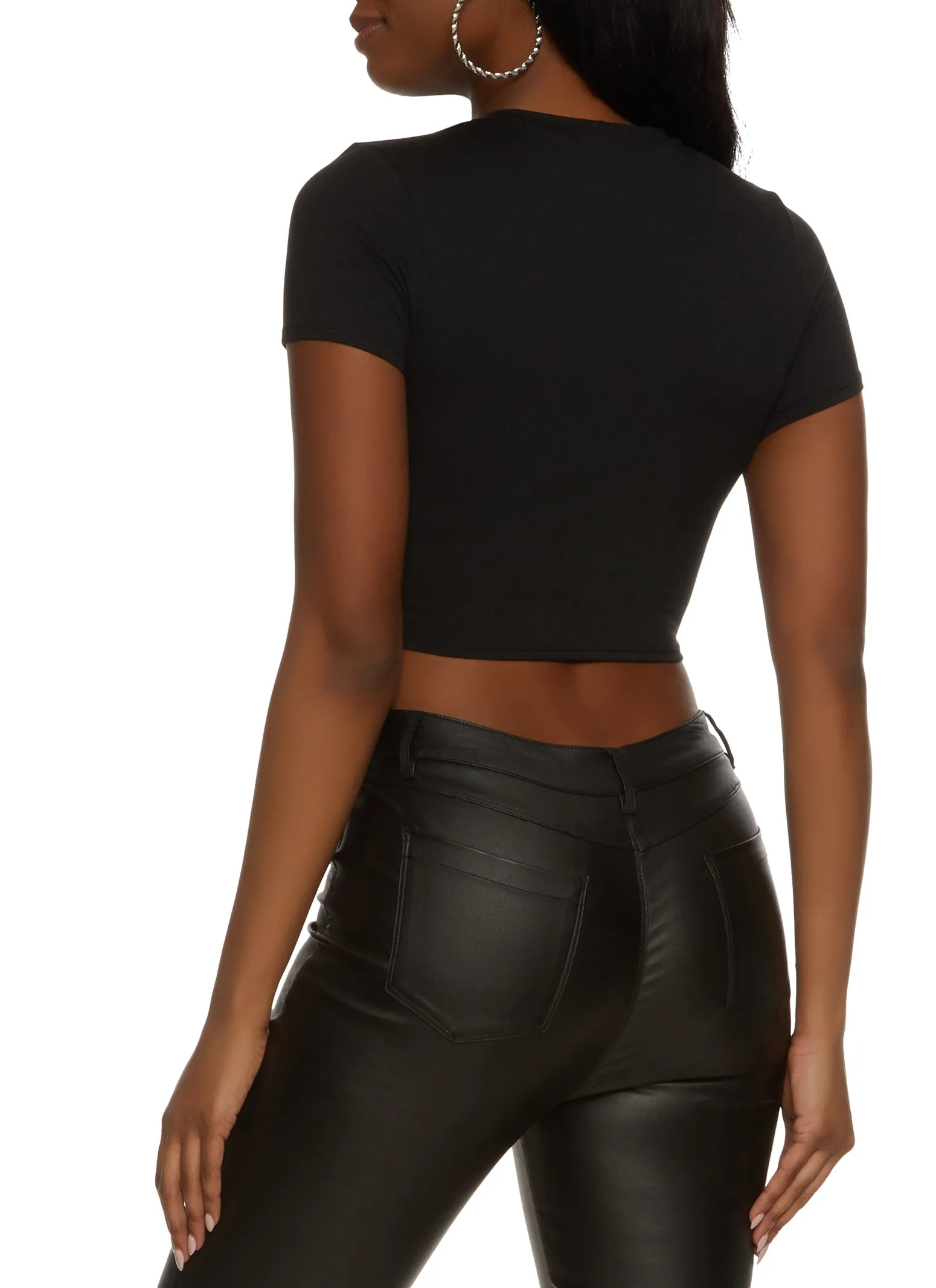 Mesh Bustier Cropped Tee sold by Rainbow product image thumbnail 2