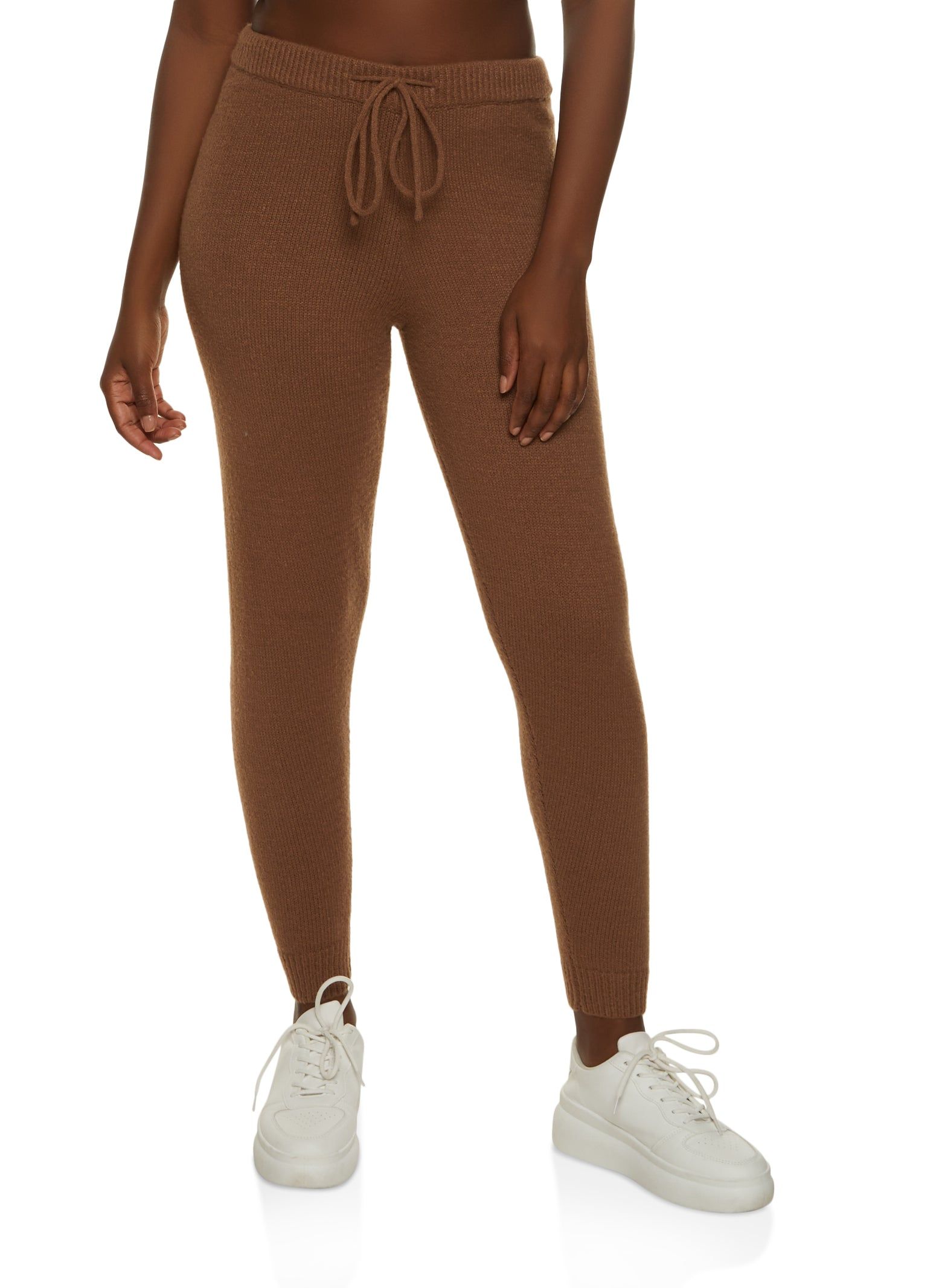 Brushed Knit High Waist Joggers sold by Rainbow