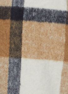 Plus Size Plaid Pocket Detail Button Front Shacket sold by Rainbow