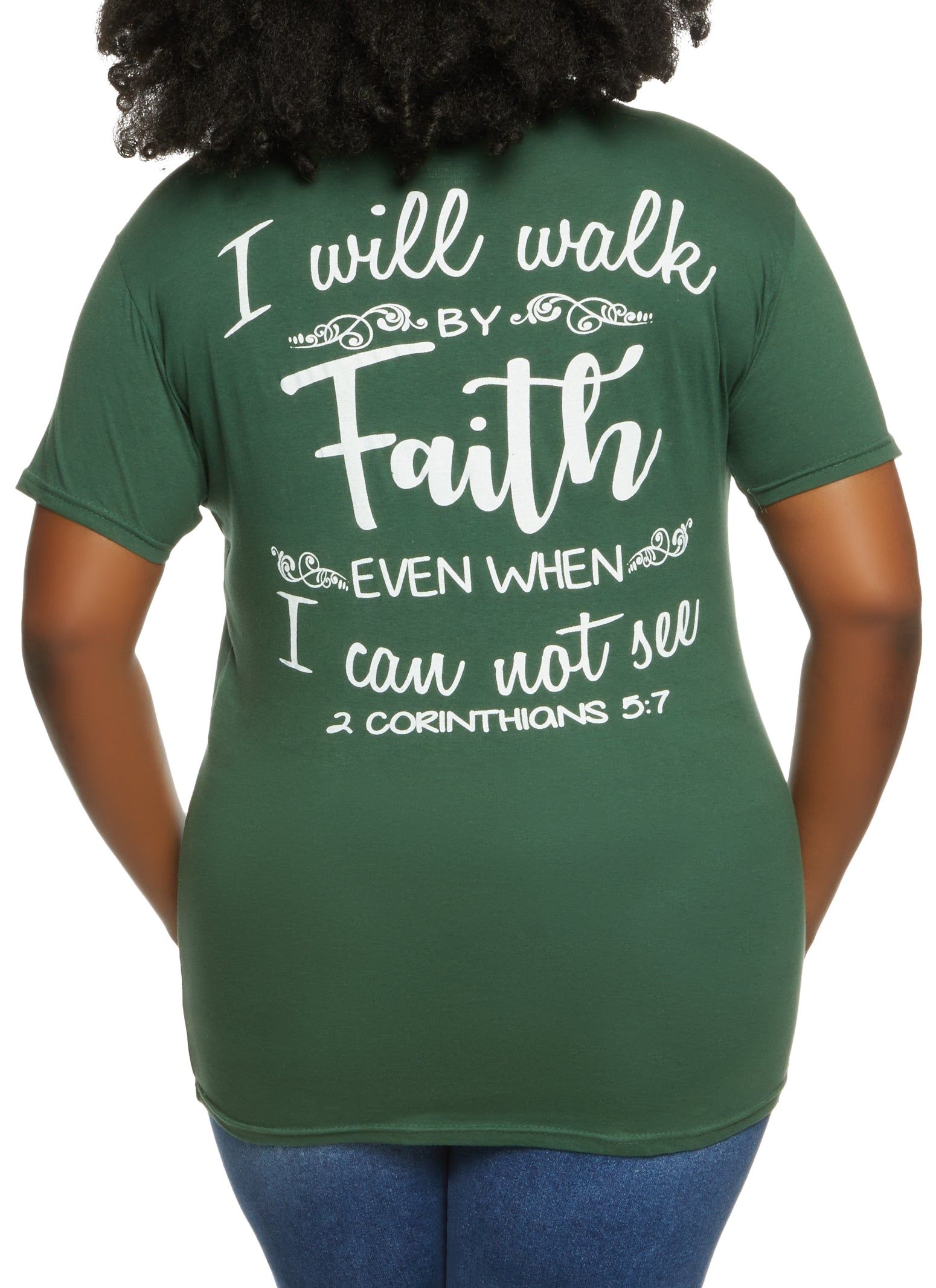 Plus Size Walk By Faith Graphic Tee sold by Rainbow product image thumbnail 2