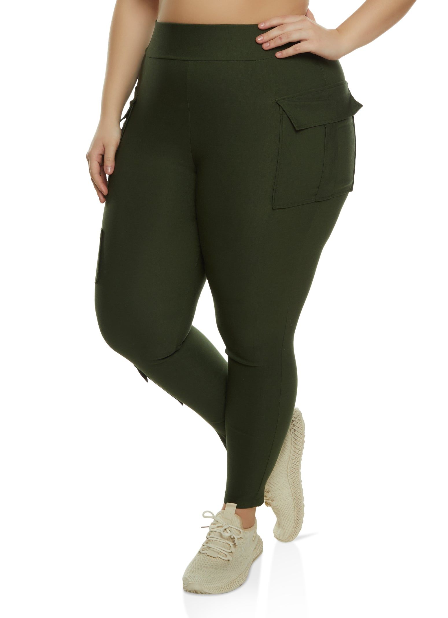 Plus Size Cargo Pull On Pants sold by Rainbow