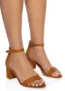 Open Toe Mid Block Heel Sandals sold by Rainbow
