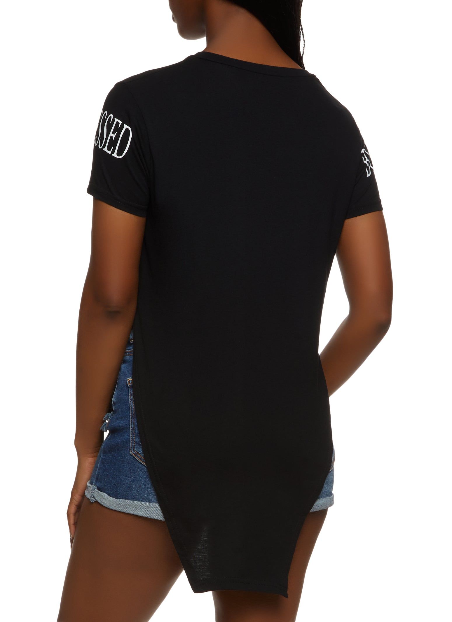 Blessed Graphic Notch Neck Tunic Shirt sold by Rainbow product image thumbnail 2