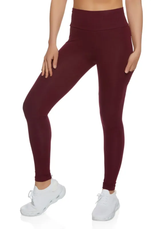 High Waist Cropped Pocket Leggings sold by Rainbow