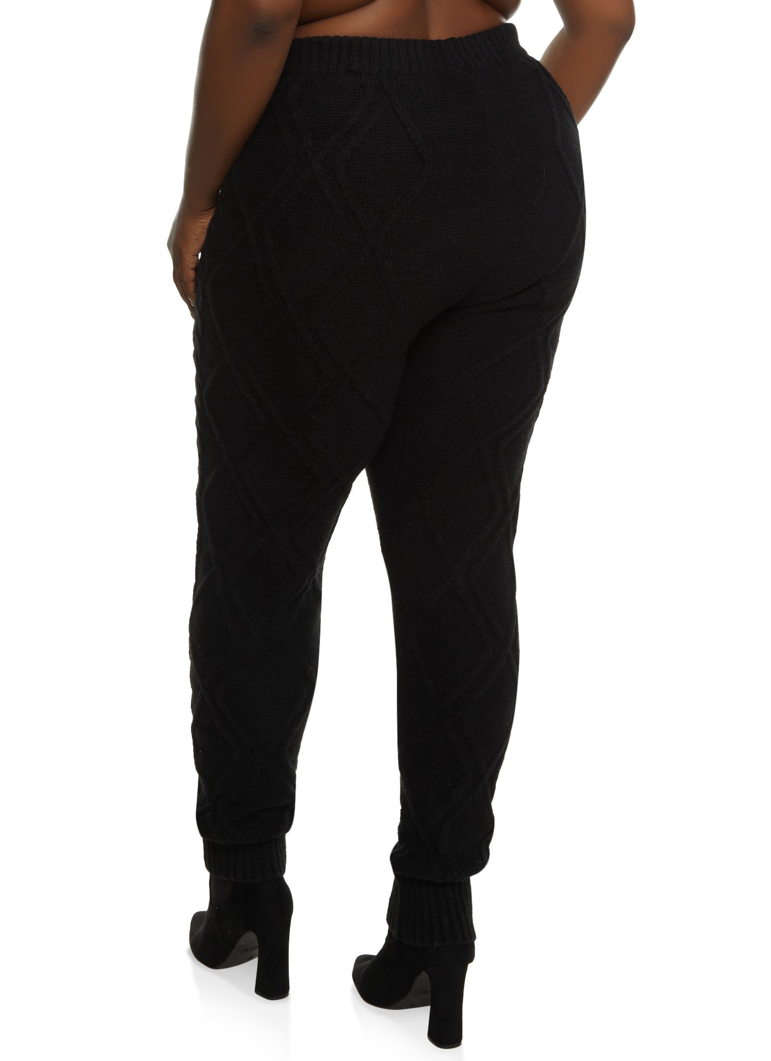 Plus Size Cable Knit High Waist Pants sold by Rainbow product image thumbnail 2