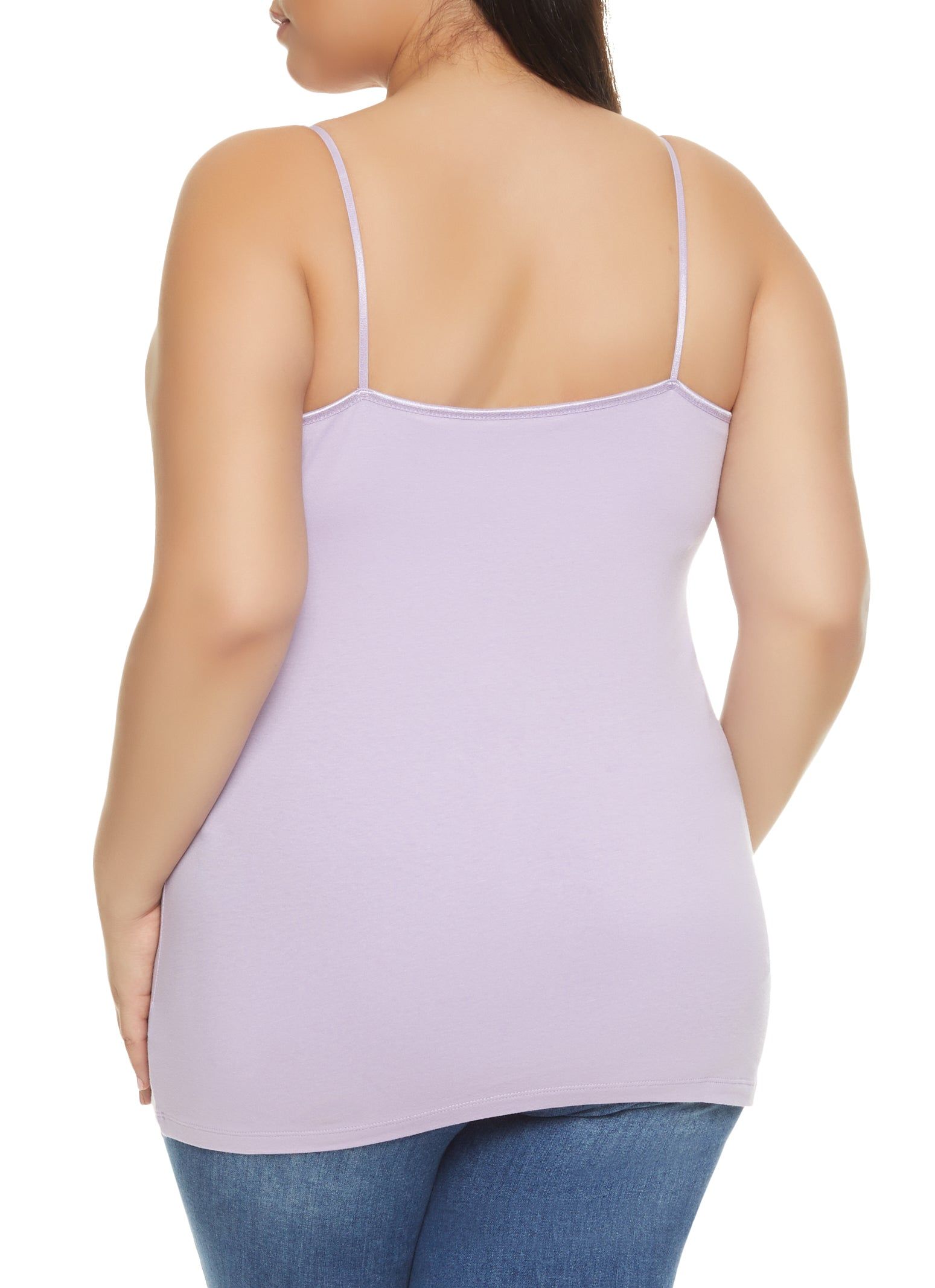 Plus Size Basic Cotton Scoop Neck Cami sold by Rainbow product image thumbnail 2