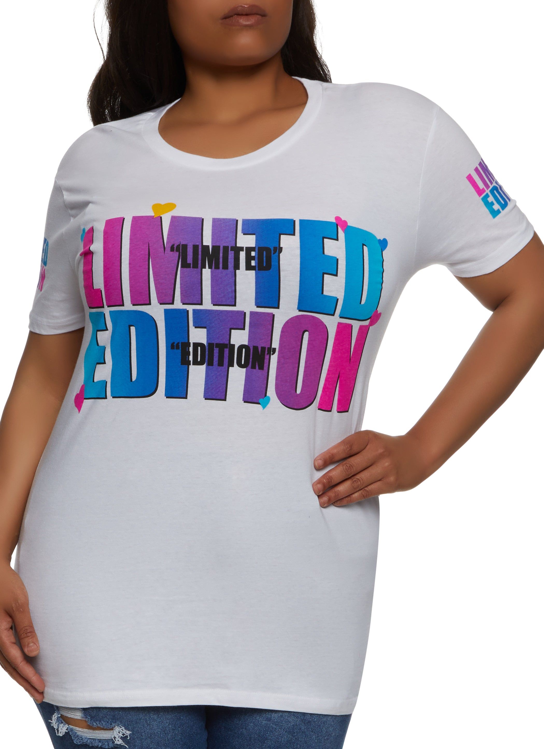 Plus Size Be Perfect Limited Edition Graphic Tee sold by Rainbow