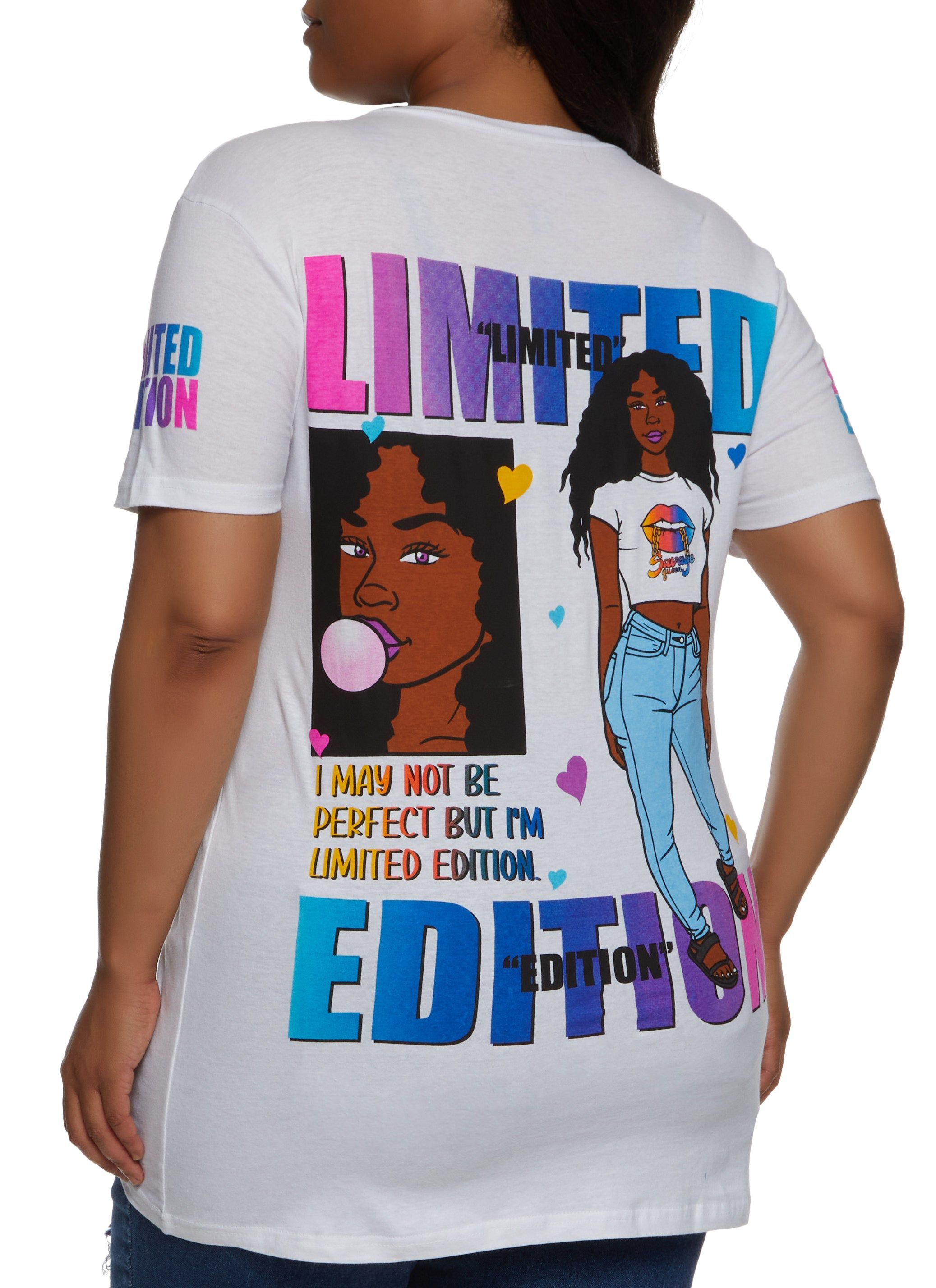 Plus Size Be Perfect Limited Edition Graphic Tee sold by Rainbow product image thumbnail 2