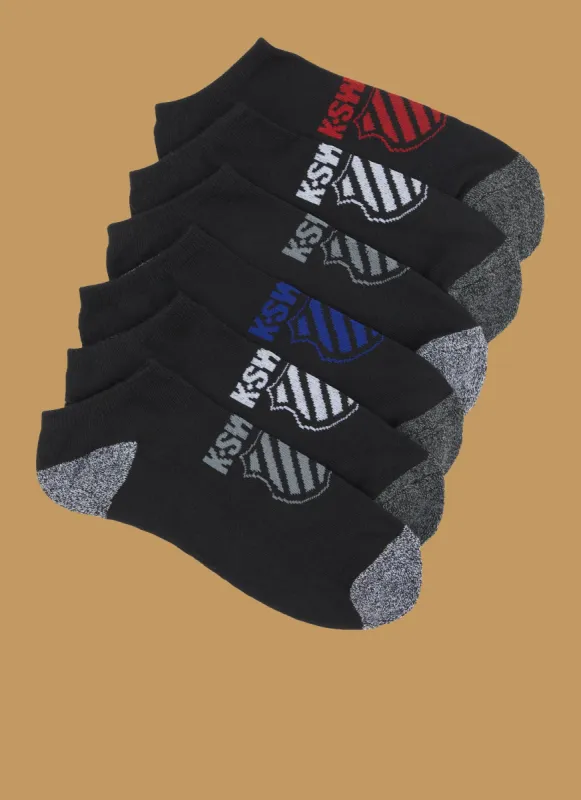 Mens K-Swiss 6 Pack Socks made by Rainbow