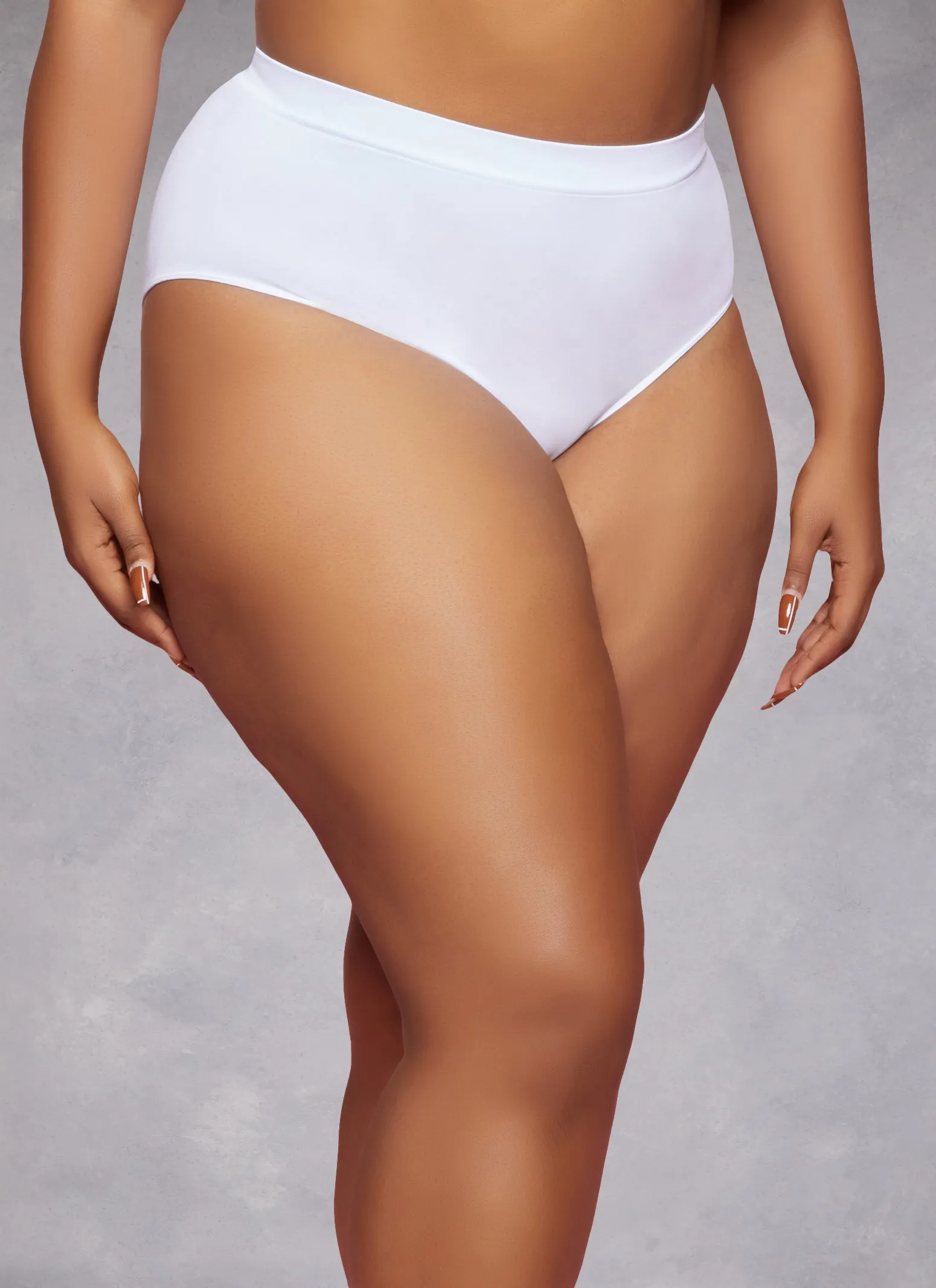Plus Size Seamless Solid Bikini Panty sold by Rainbow
