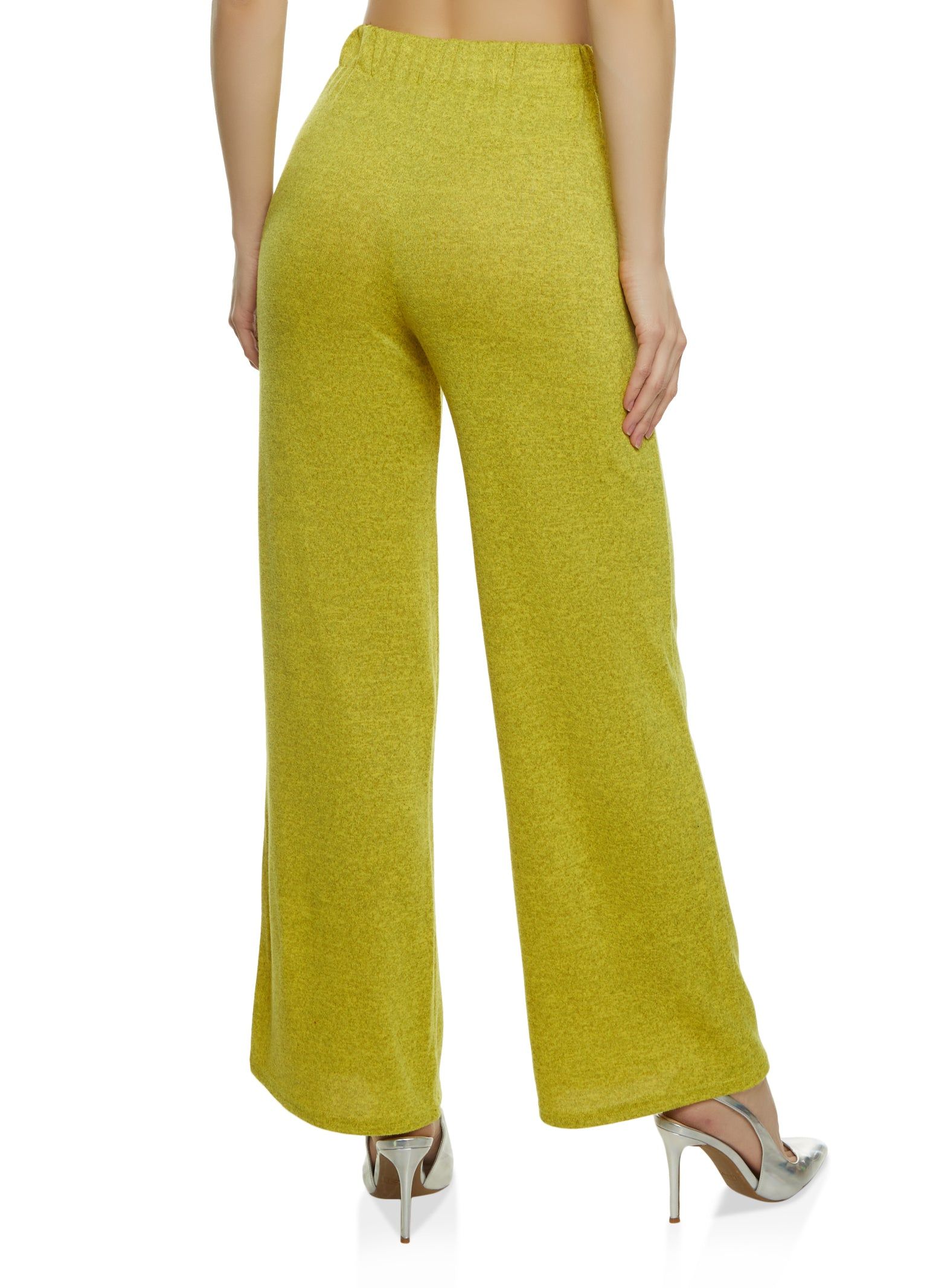 Brushed Knit High Waisted Wide Leg Pants sold by Rainbow product image thumbnail 2