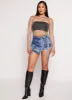 Daisy Strappy Cargo Pocket Denim Skort sold by Rainbow