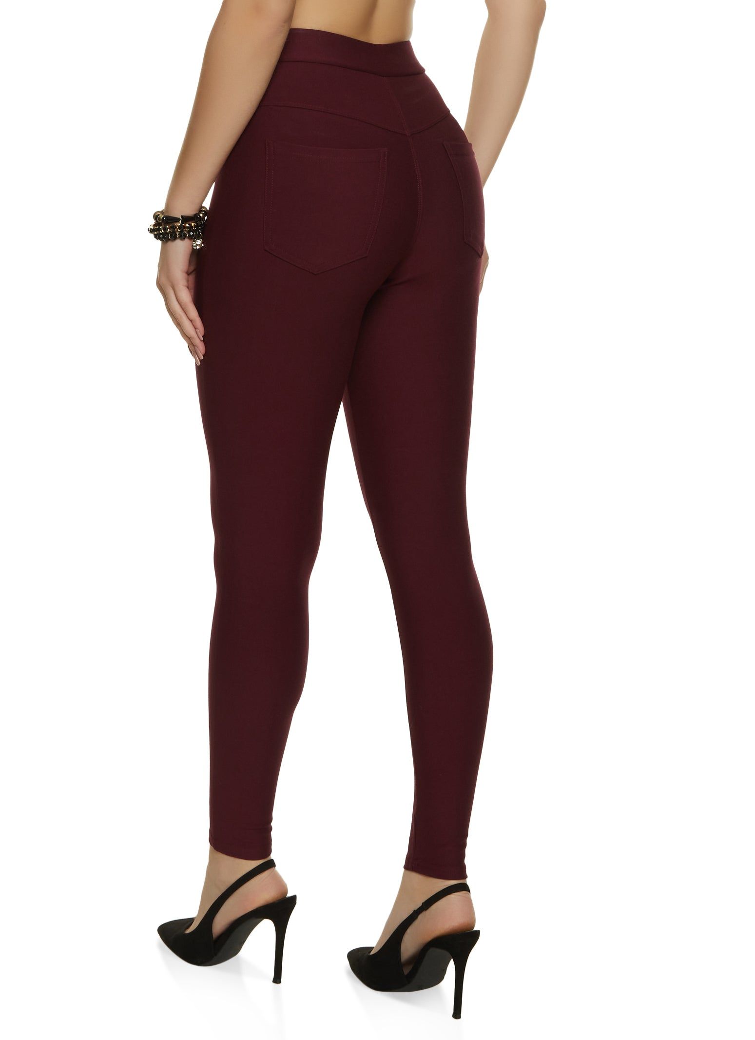 Ponte High Waist Pull On Skinny Pants sold by Rainbow product image thumbnail 2