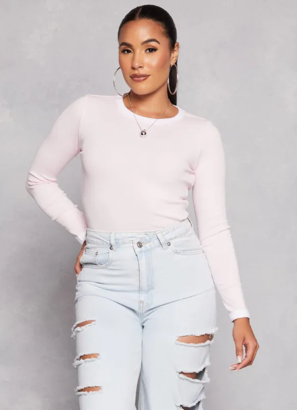 Long Sleeve Ringer Tee sold by Rainbow