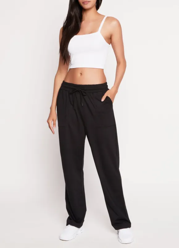 French Terry Straight Leg Pants sold by Rainbow