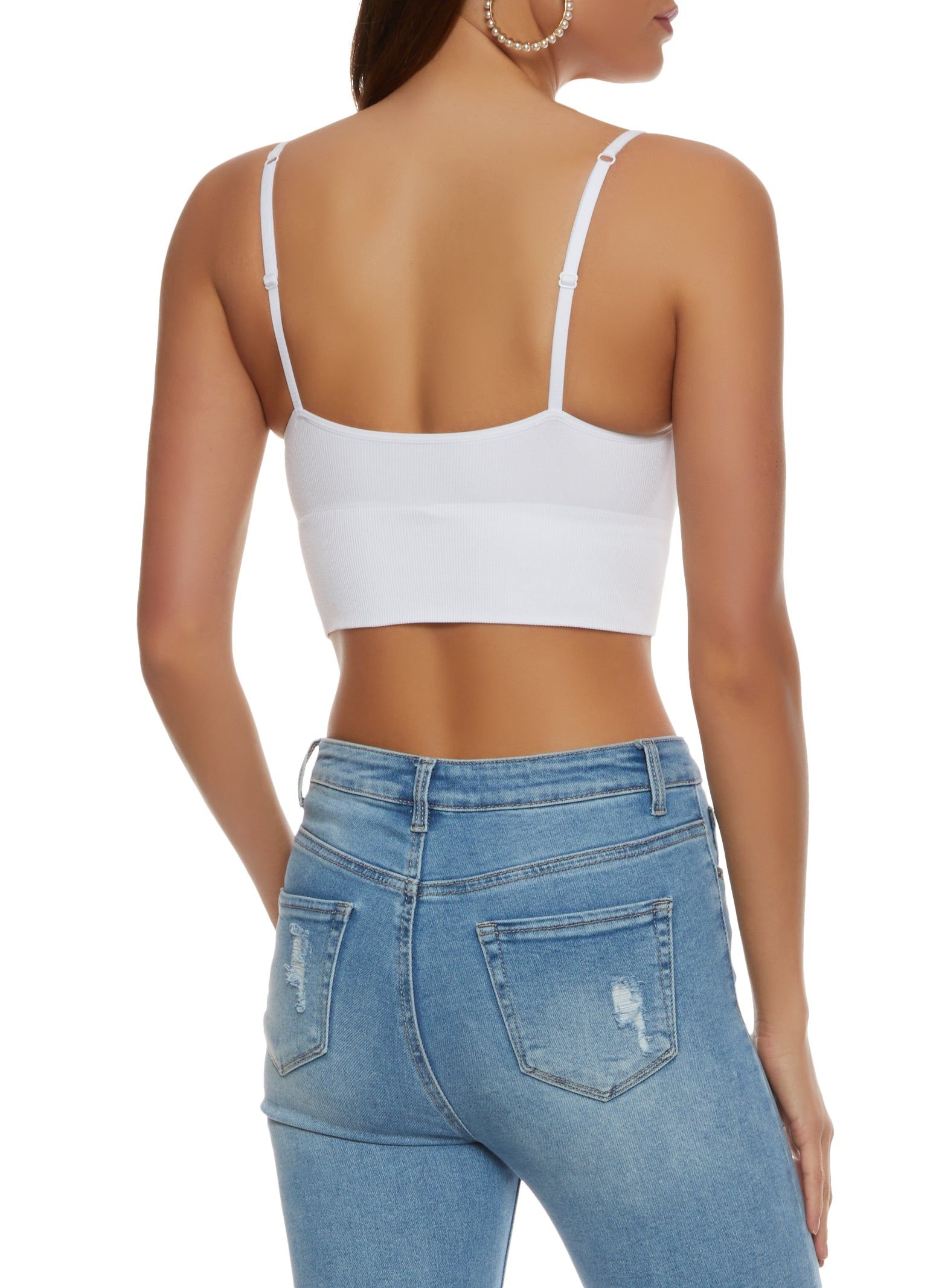 Seamless Compression Rib Cropped Cami sold by Rainbow product image thumbnail 2