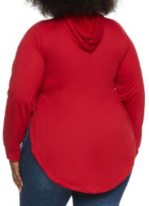 Plus Size Faith Laser Cut Hooded Sweatshirt sold by Rainbow