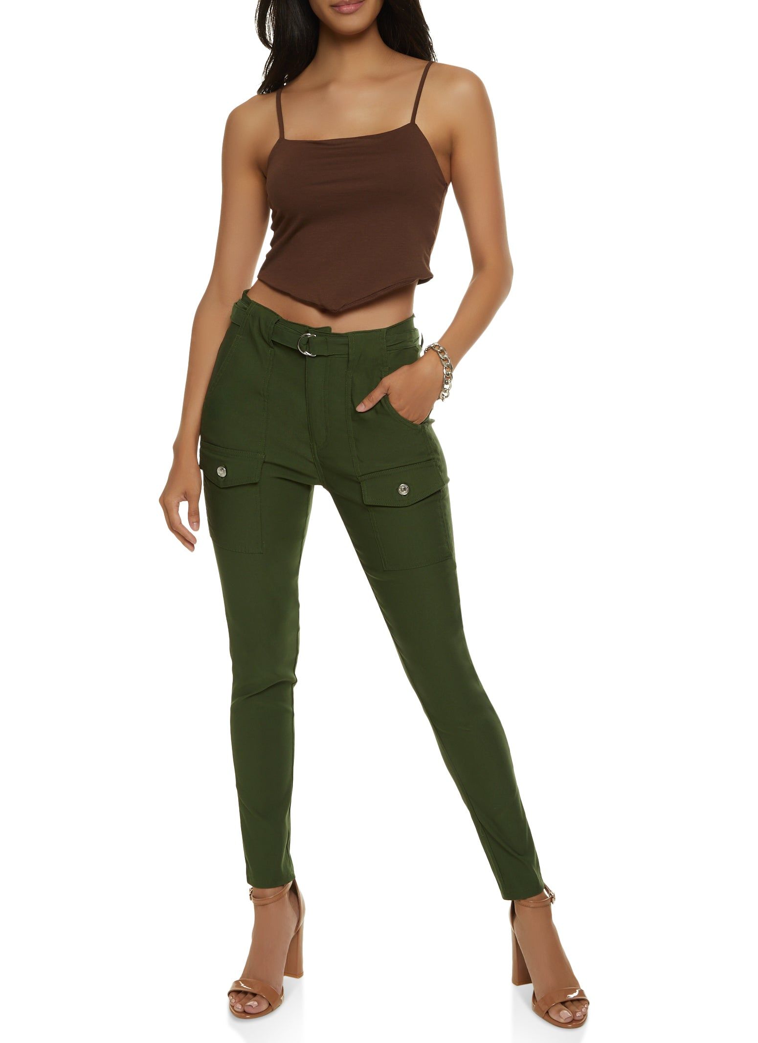 Belted Front Cargo Pocket Pants sold by Rainbow product image thumbnail 2