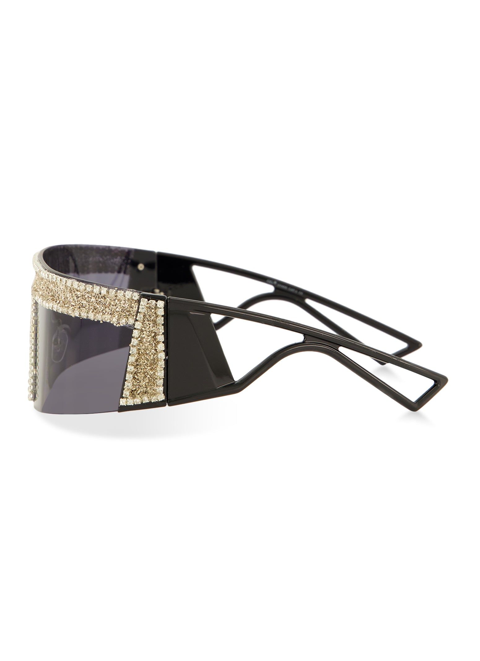 Rhinestone Embellished Shield Sunglasses sold by Rainbow product image thumbnail 3