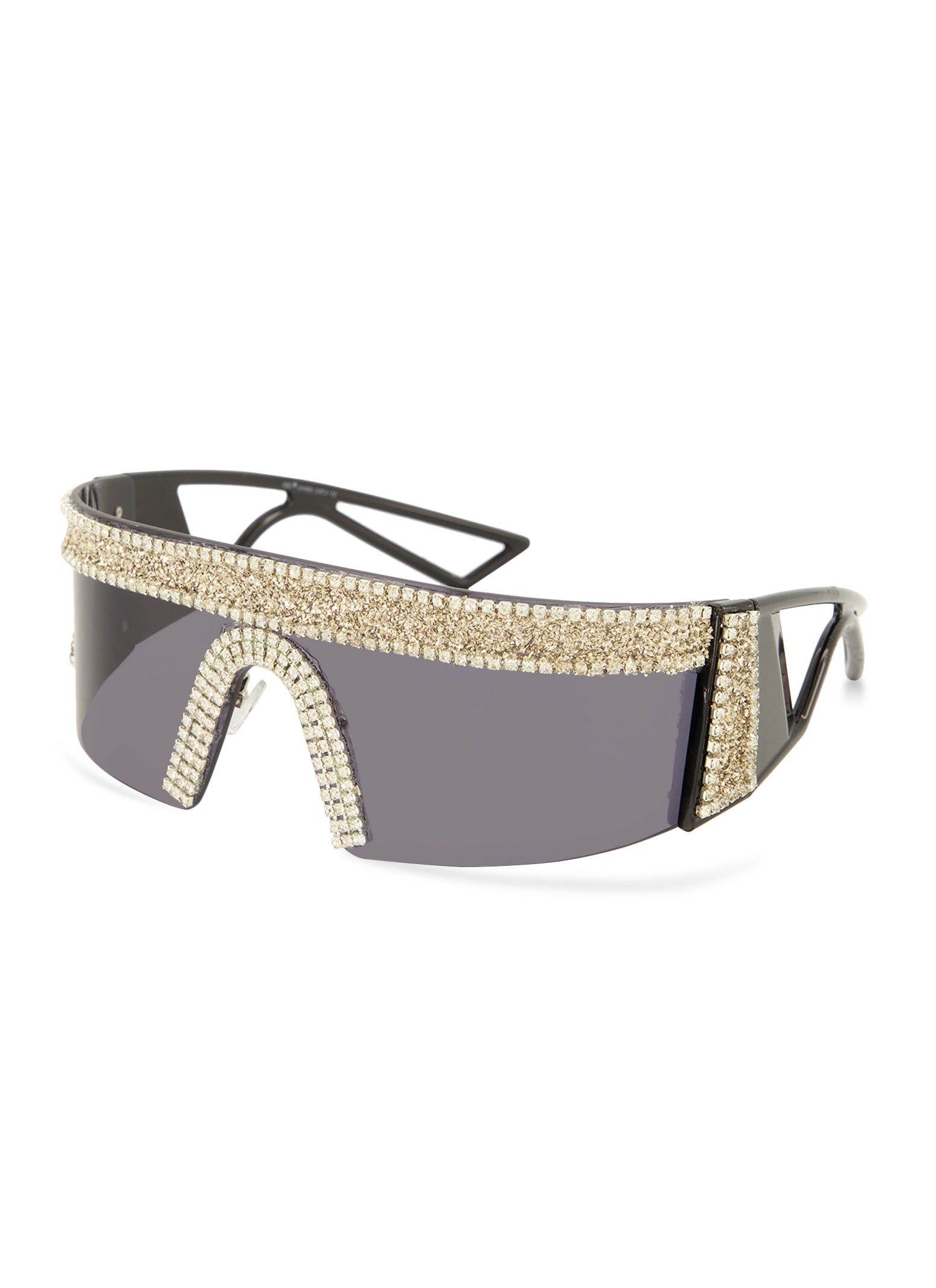 Rhinestone Embellished Shield Sunglasses sold by Rainbow product image thumbnail 2