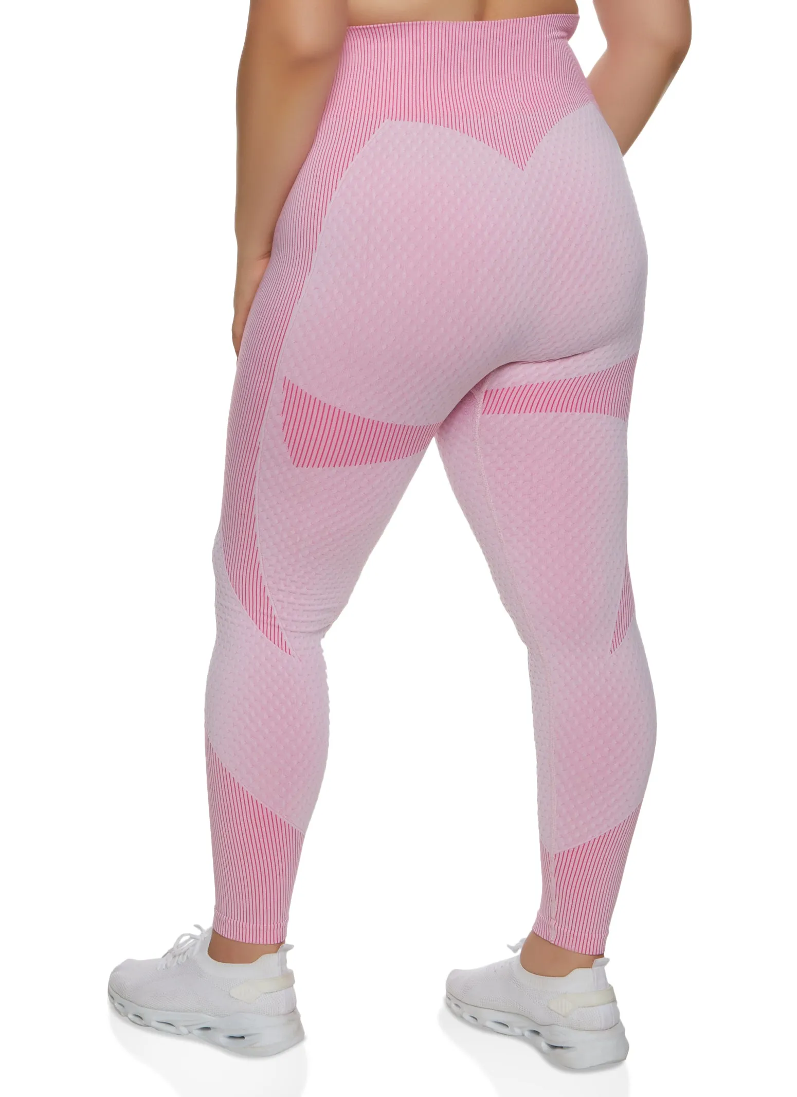 Plus Size Daisy Seamless Textured Knit Leggings sold by Rainbow product image thumbnail 2