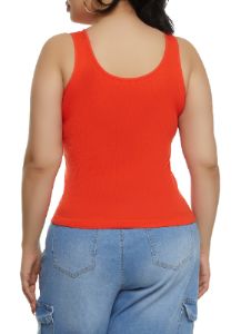 Plus Size Sleeveless Seamless Tank Top sold by Rainbow