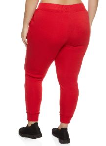 Plus Size Baby Girl Lace Up Detail Joggers sold by Rainbow