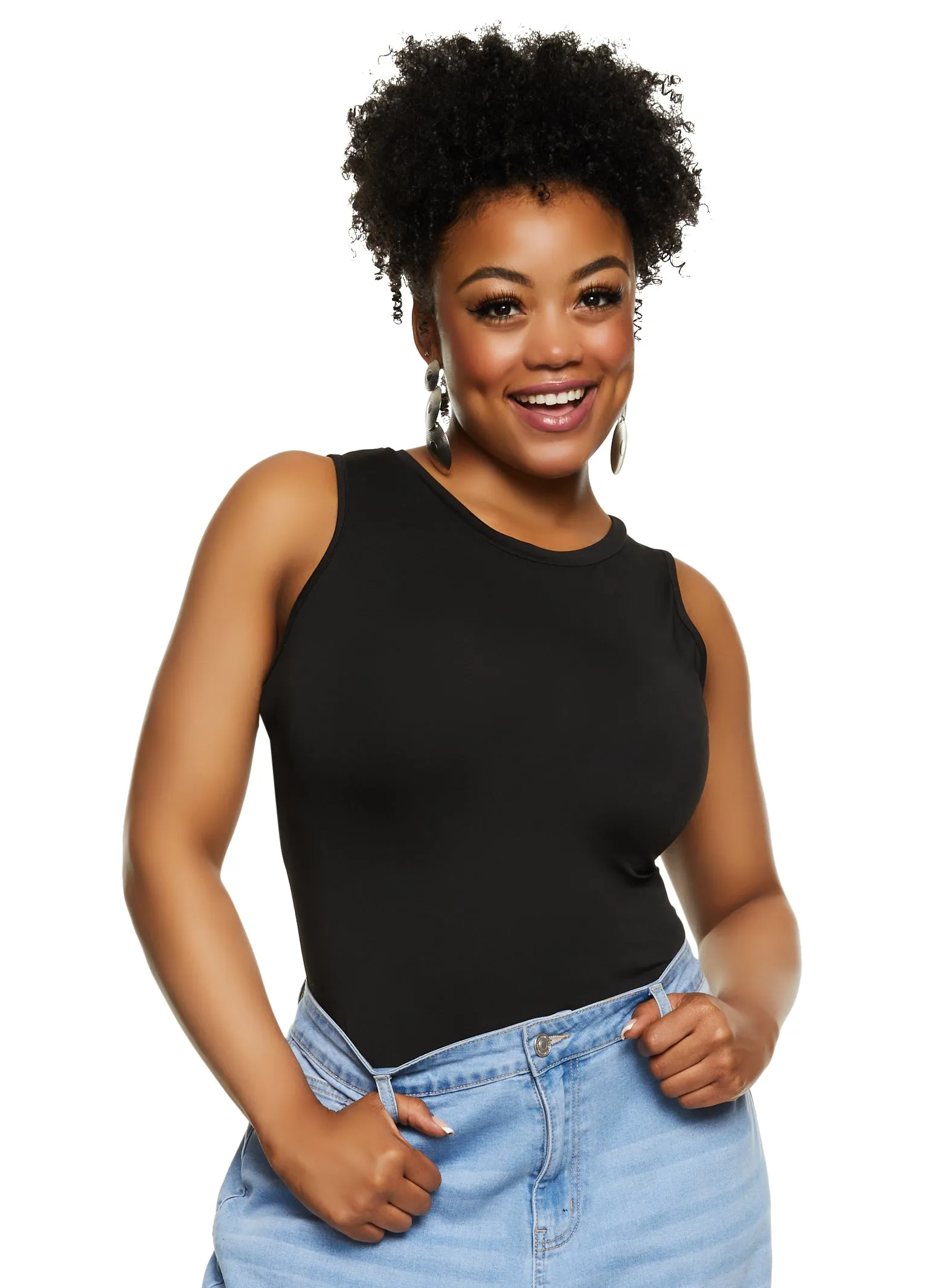 Plus Size Daisy Tank Bodysuit sold by Rainbow product image thumbnail 2