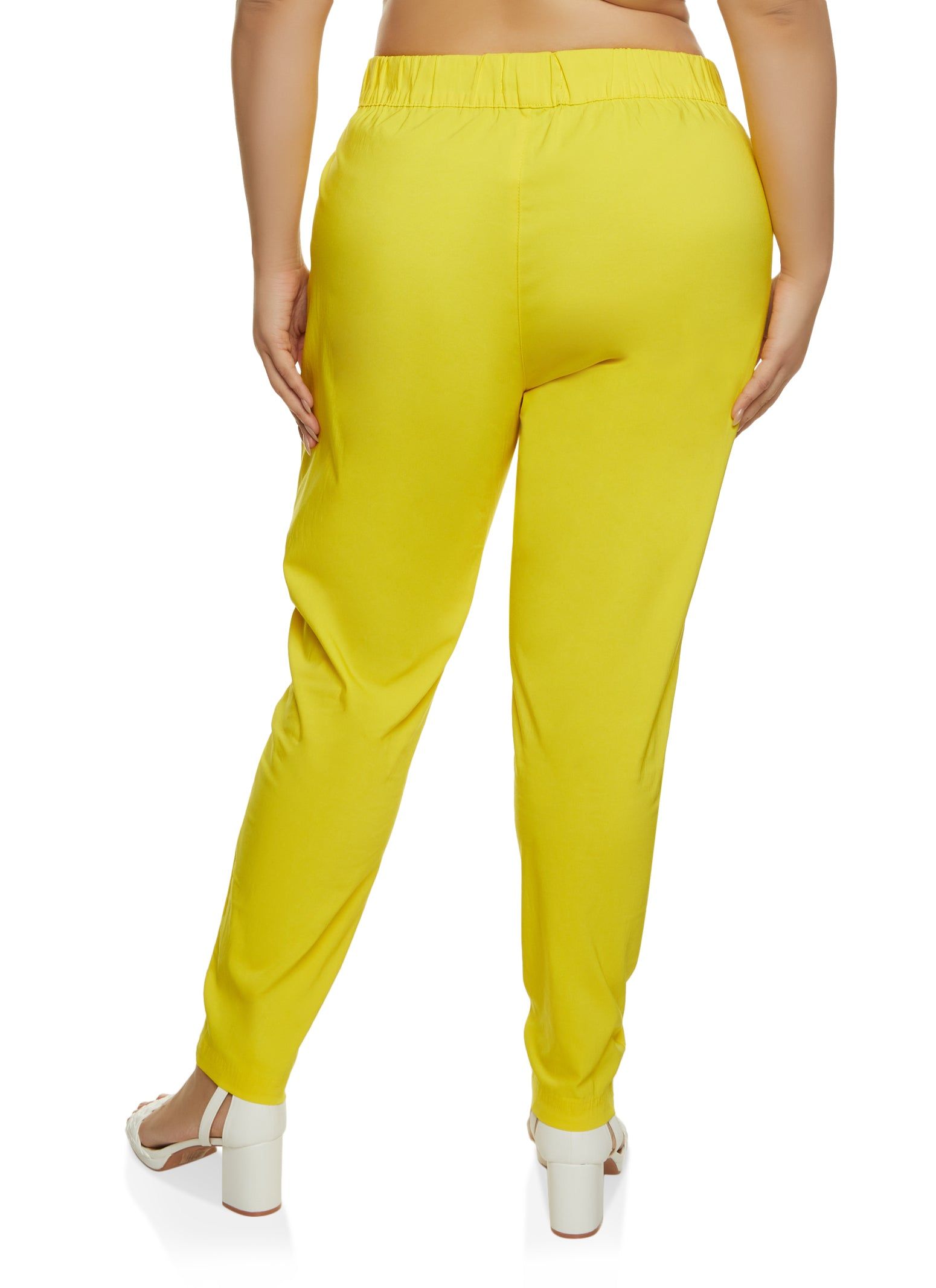 Plus Size Faux Drawstring Pull On Pants sold by Rainbow product image thumbnail 2