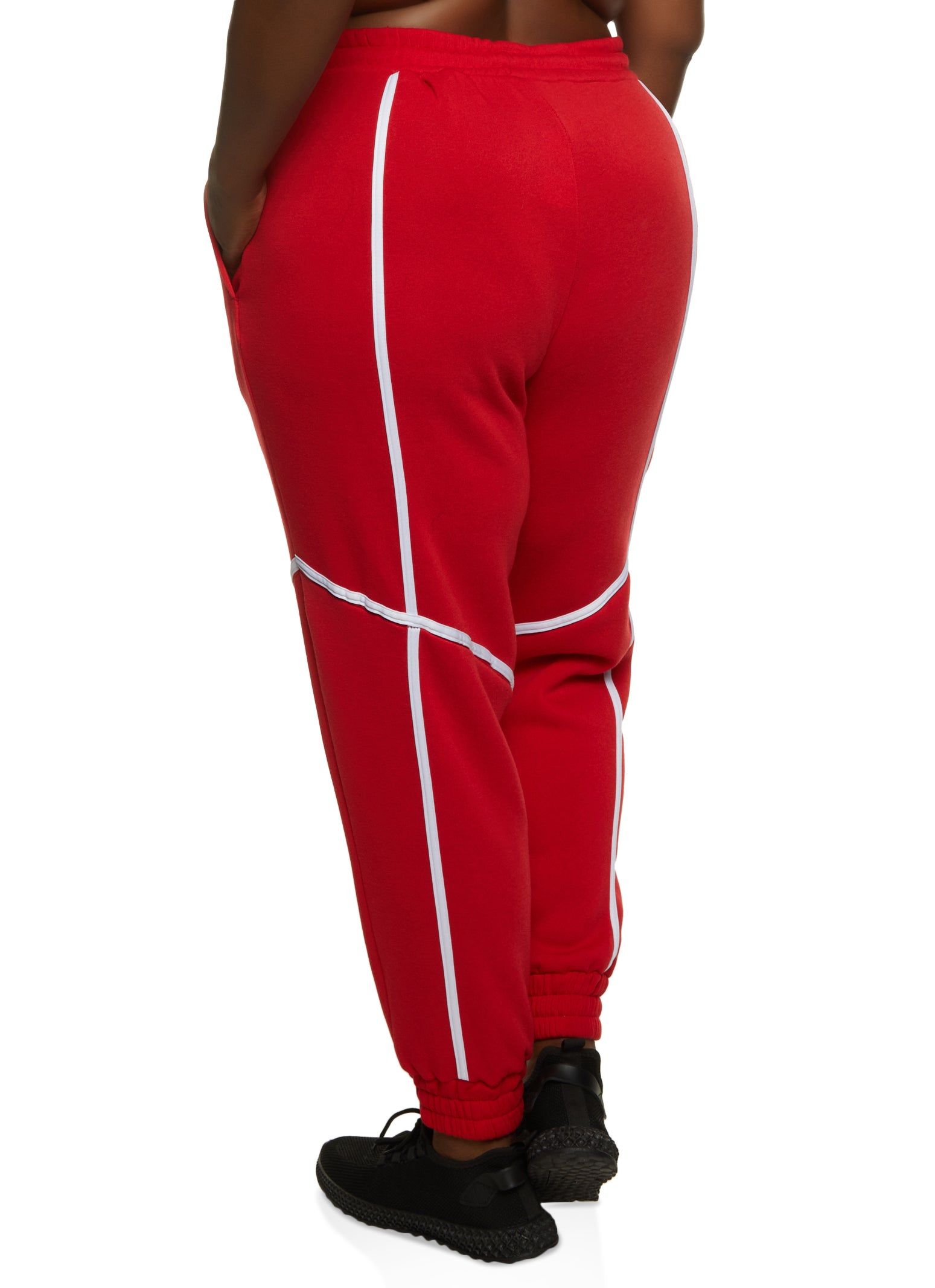 Plus Size Contrast Piping Joggers sold by Rainbow product image thumbnail 2