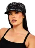 Butterfly Rhinestone Denim Cabbie Hat sold by Rainbow
