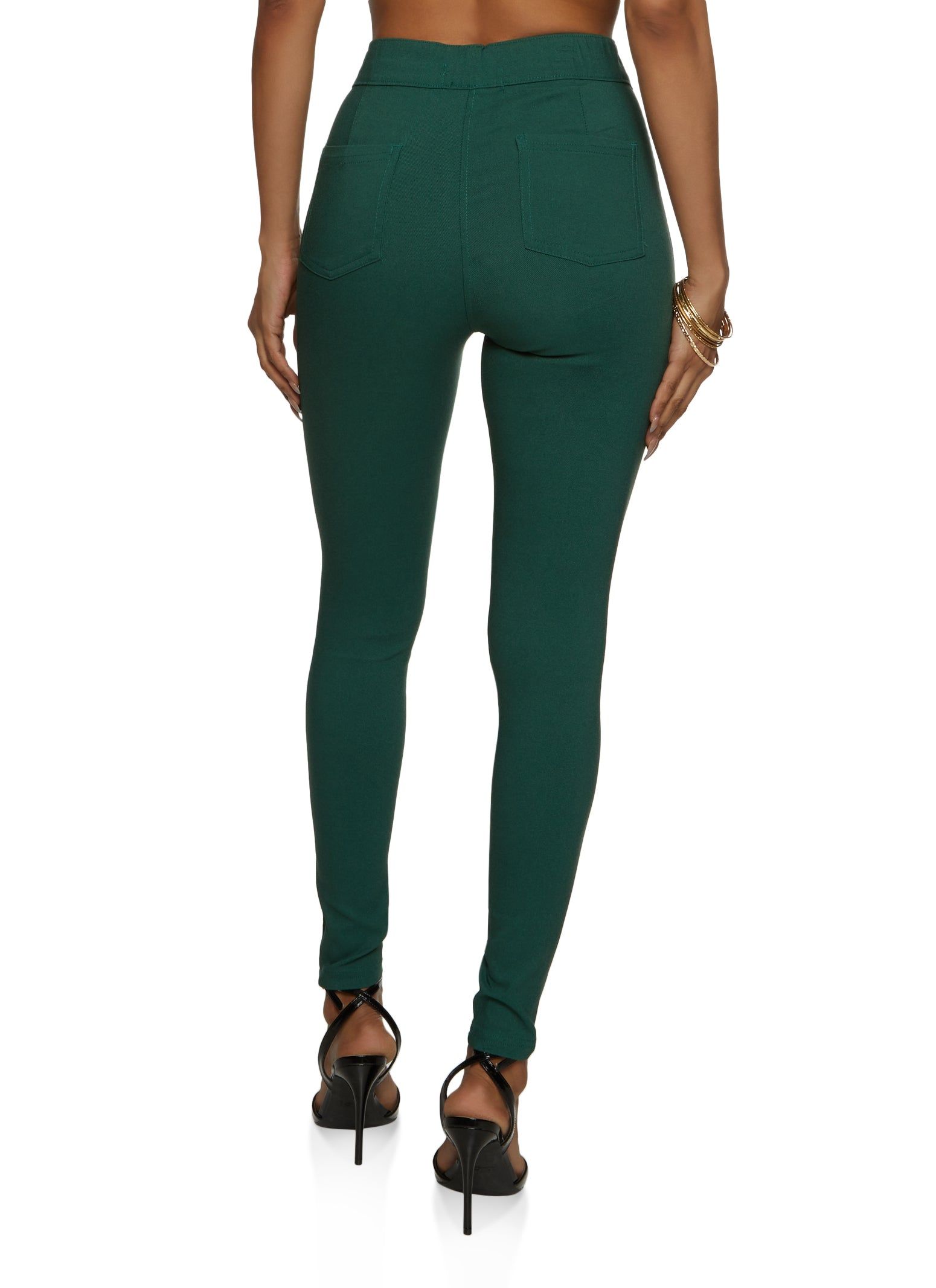 High Waisted Stretch Skinny Pants sold by Rainbow product image thumbnail 2