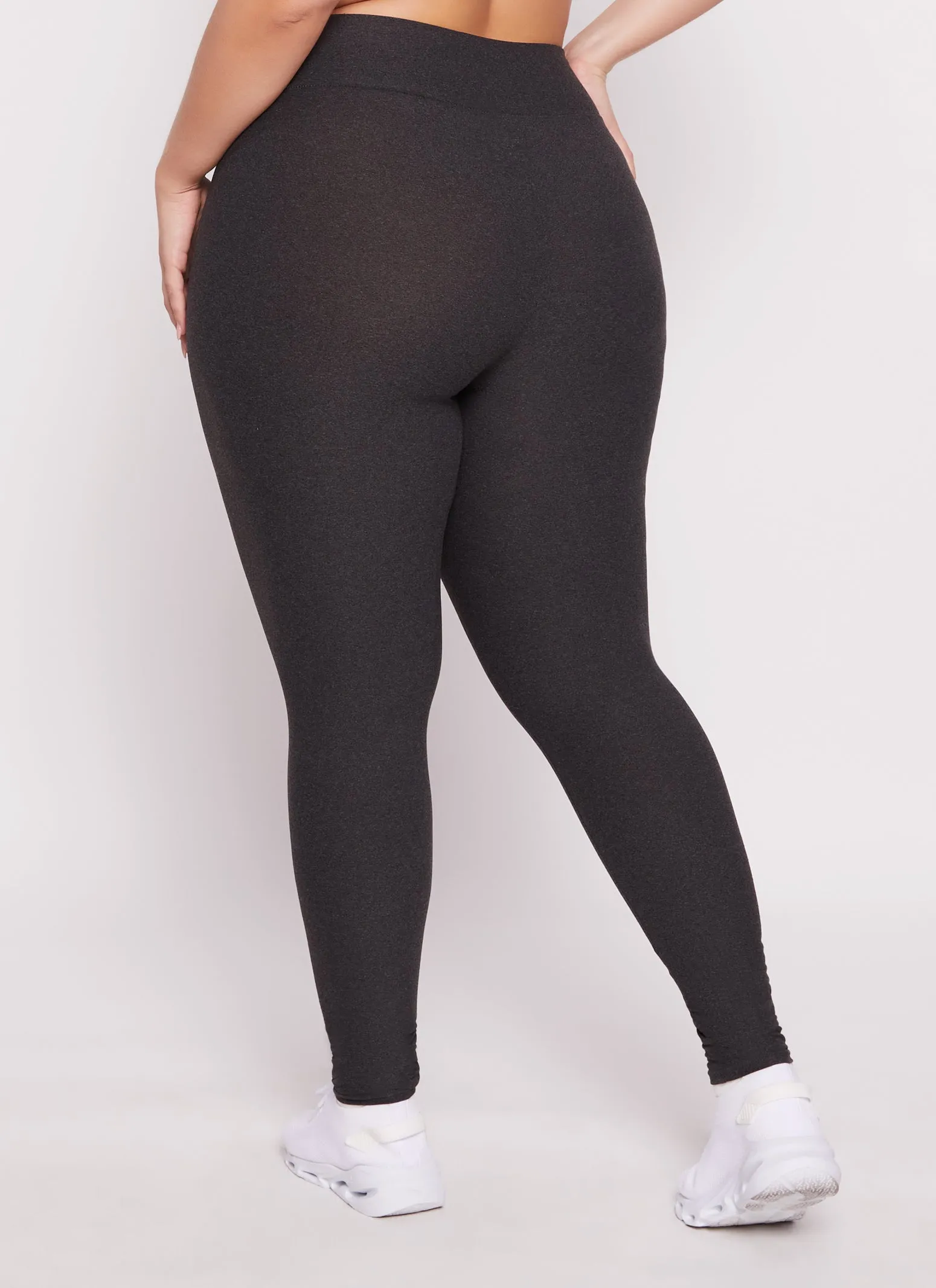 Plus Size High Waisted Basic Leggings sold by Rainbow product image thumbnail 3
