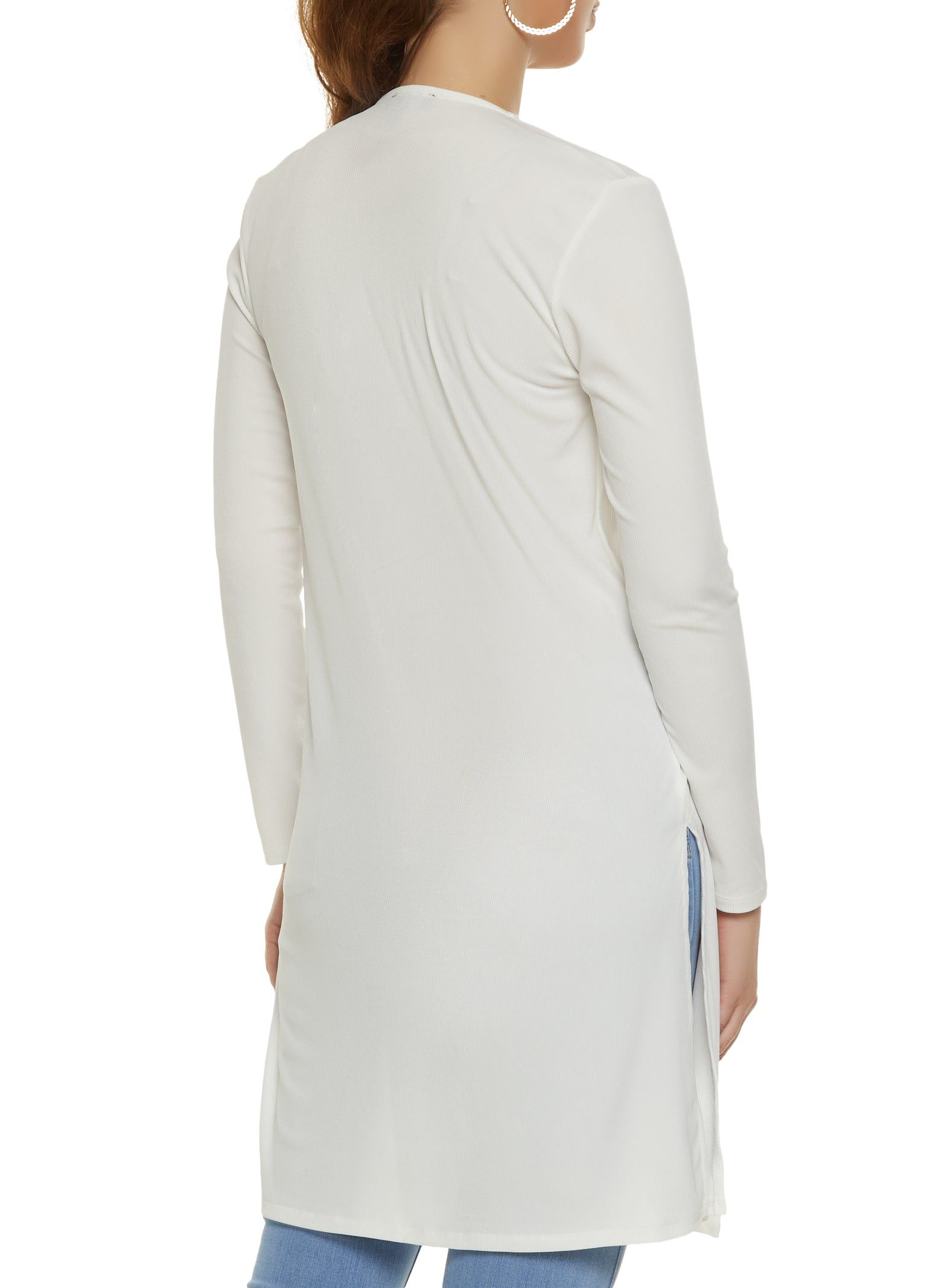 Solid Ribbed Open Front Duster sold by Rainbow product image thumbnail 2