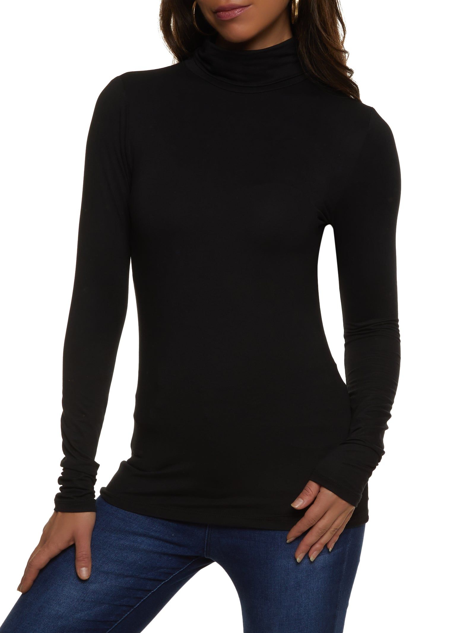 Soft Knit Turtleneck Top sold by Rainbow