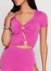 O Ring Keyhole Crop Top sold by Rainbow