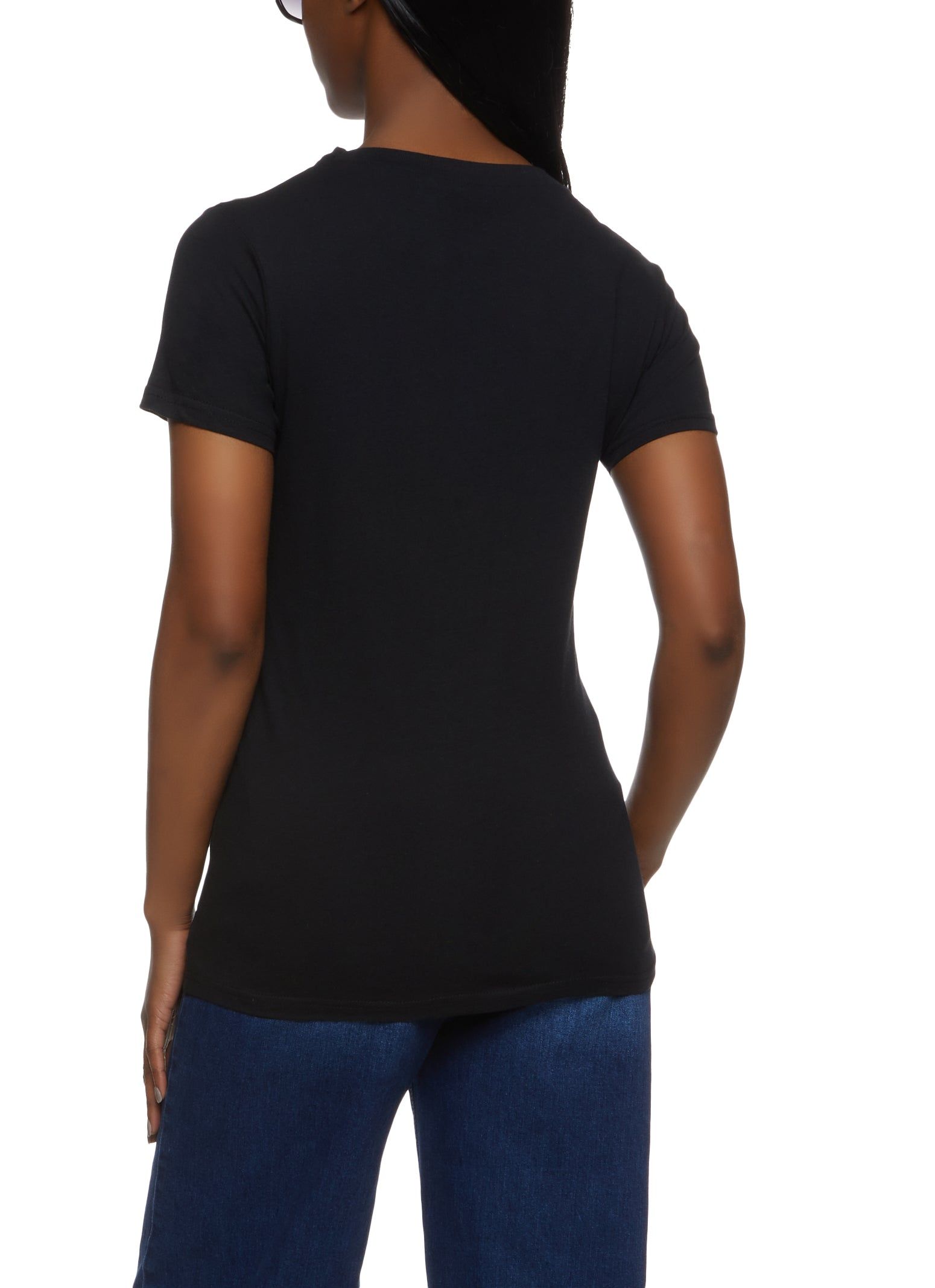 Know Your Worth Foil Graphic Tee sold by Rainbow product image thumbnail 2