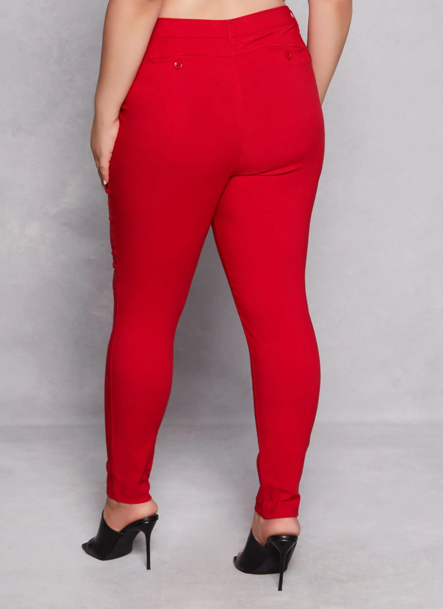 Plus Size Hyperstretch Skinny Leg Dress Pants sold by Rainbow product image thumbnail 3