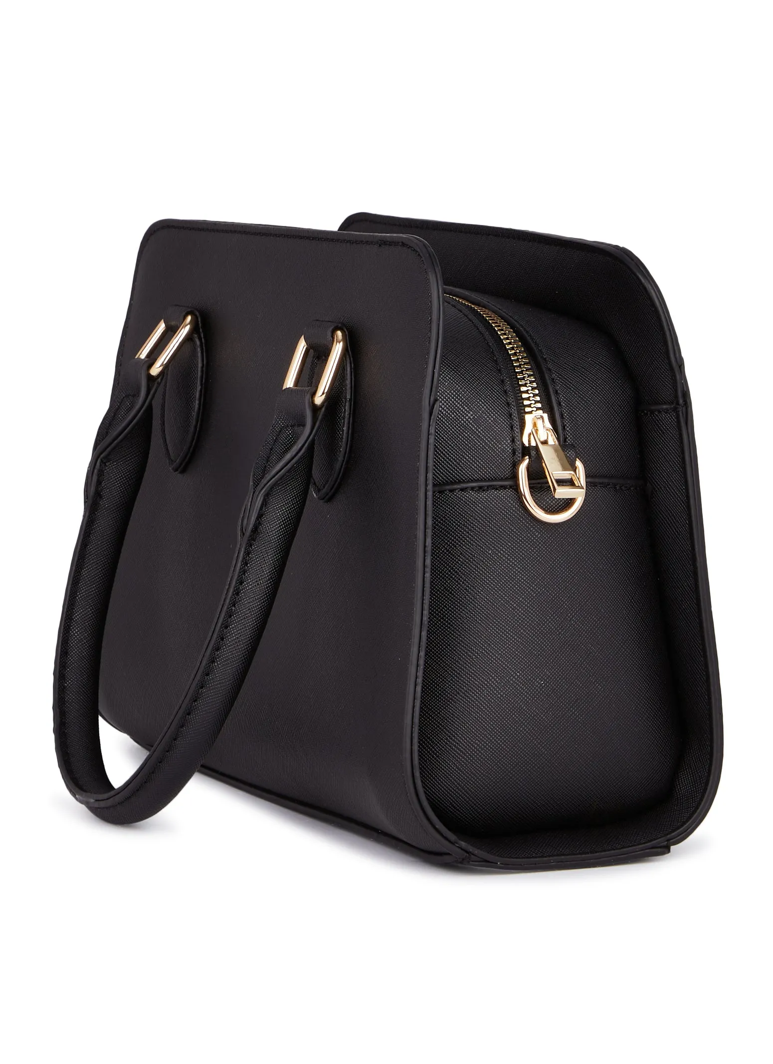 Faux Leather Satchel Crossbody Bag sold by Rainbow product image thumbnail 3