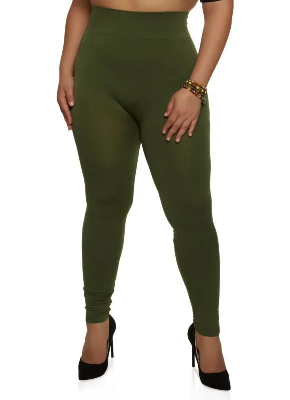 Plus Size Seamless Ultra High Rise Leggings sold by Rainbow