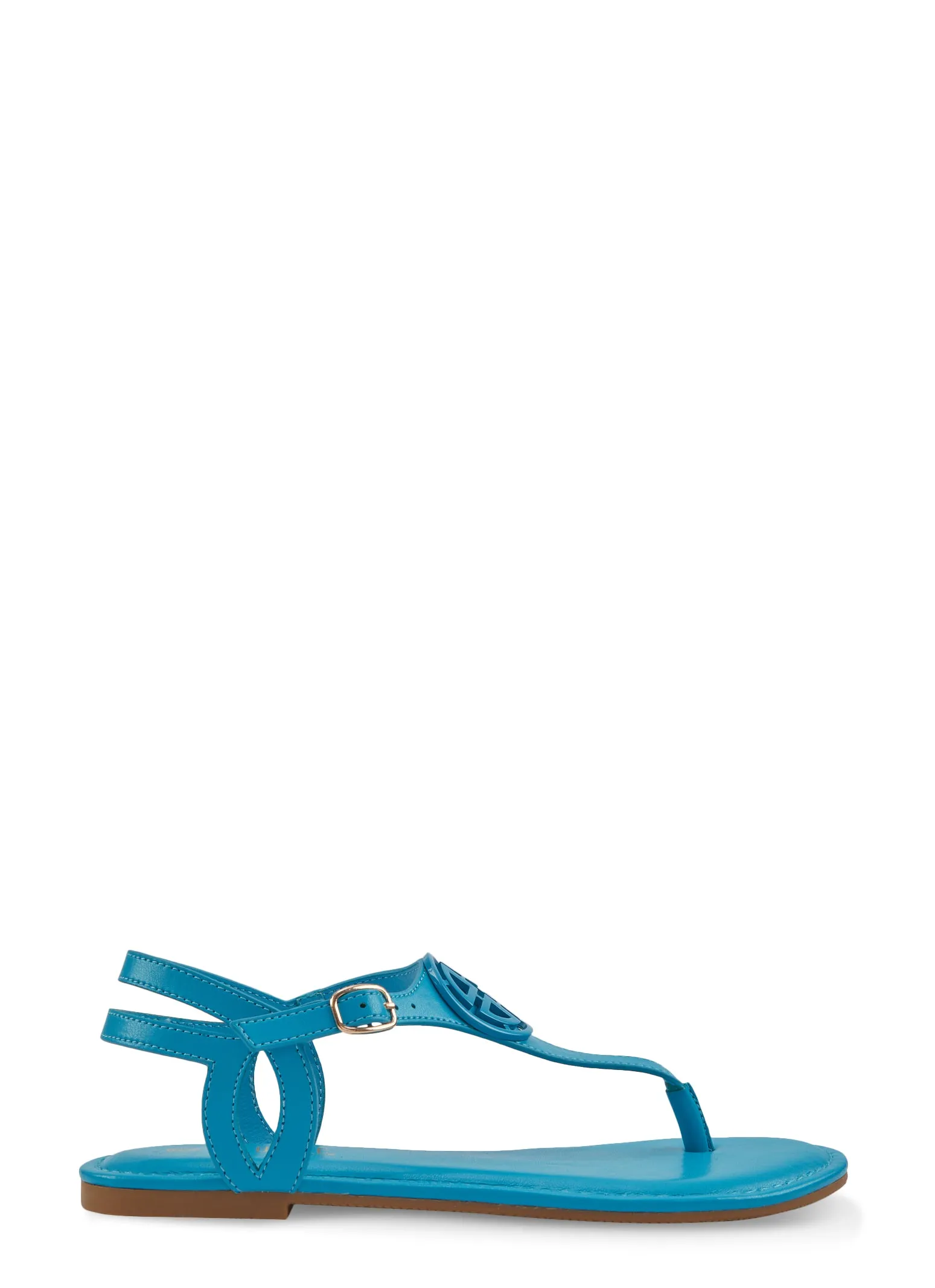 Geo Pendant Thong Ankle Strap Sandals sold by Rainbow product image thumbnail 2