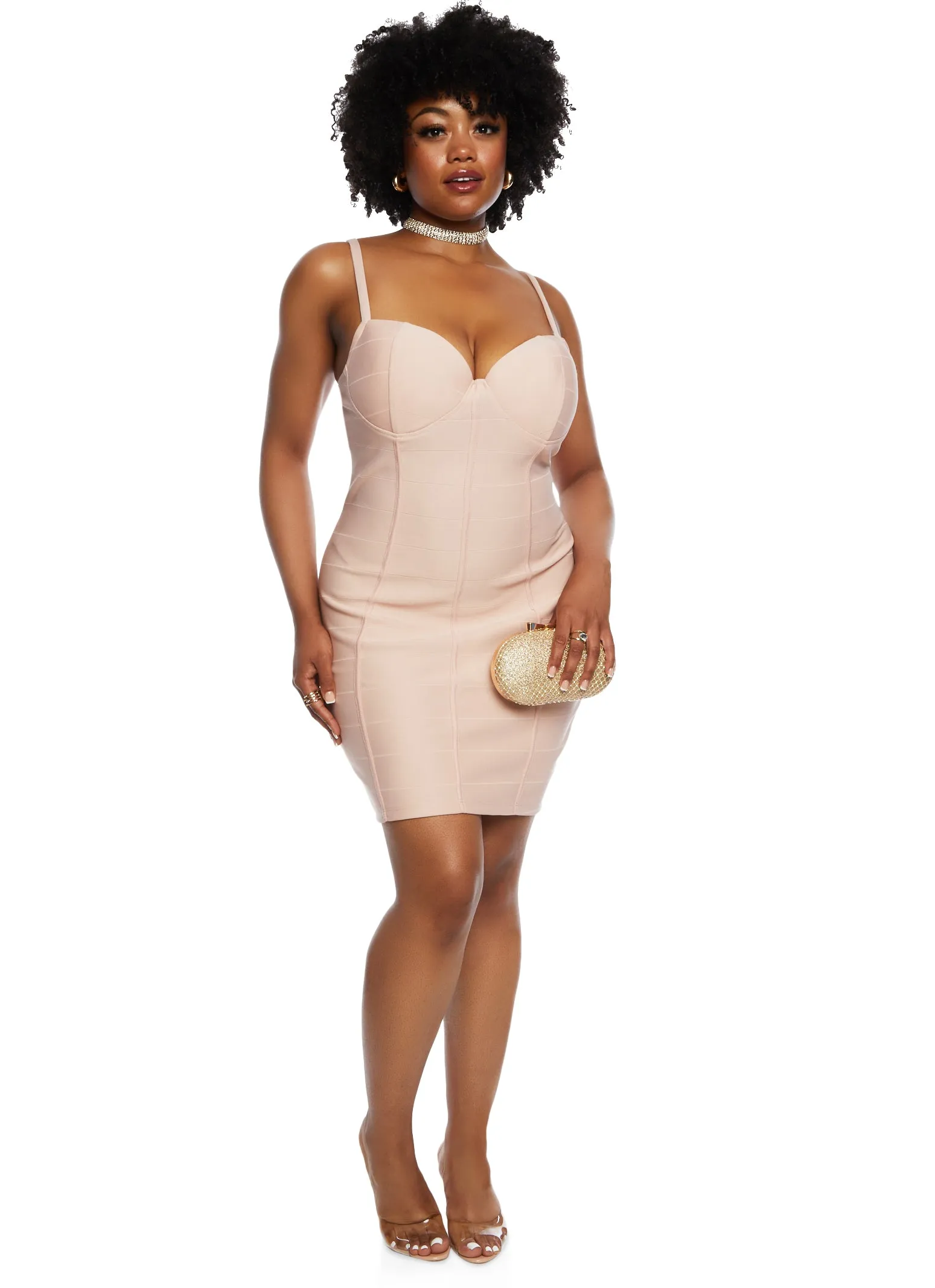 Plus Size Haute Monde Bandage Bustier Mini Dress sold by Rainbow product image thumbnail 2