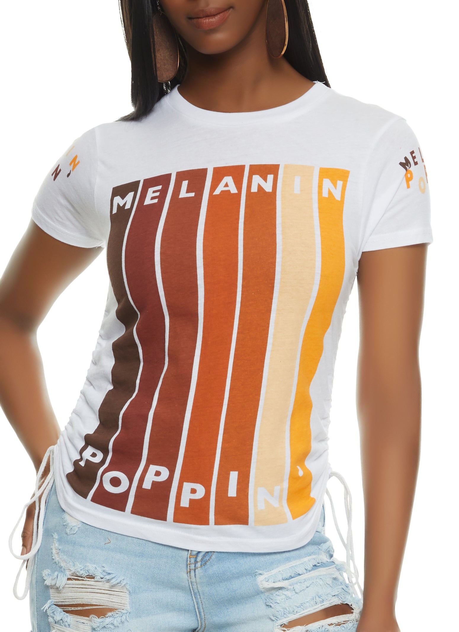 Melanin Poppin Graphic Tee sold by Rainbow