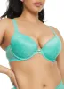 Plus Size Caged Front Lace Plunge Bra sold by Rainbow