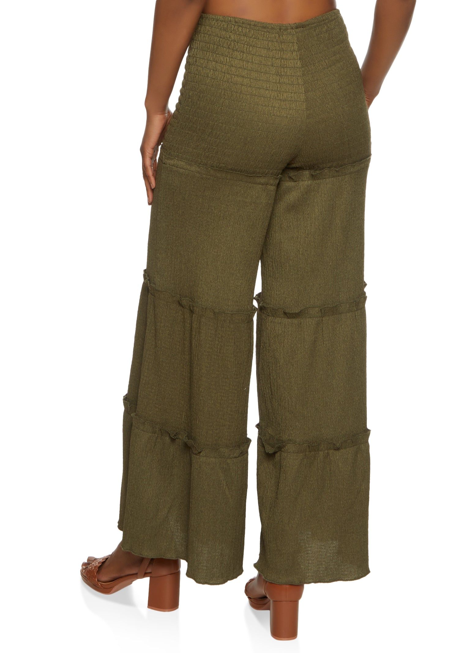 Smocked Tiered Palazzo Pants sold by Rainbow product image thumbnail 2